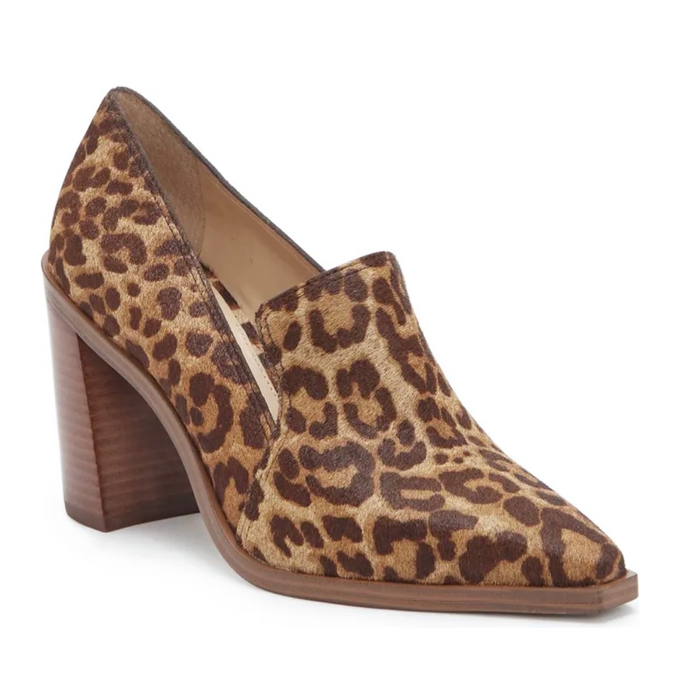 Vince Camuto Wevenly 3 Caramel Two Tone Genuine Calf Hair Pump Size 9M